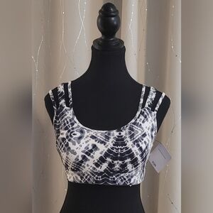 NWT Victoria Sport Strappy Back Tie-Dye Sports Bra - Medium (B80)